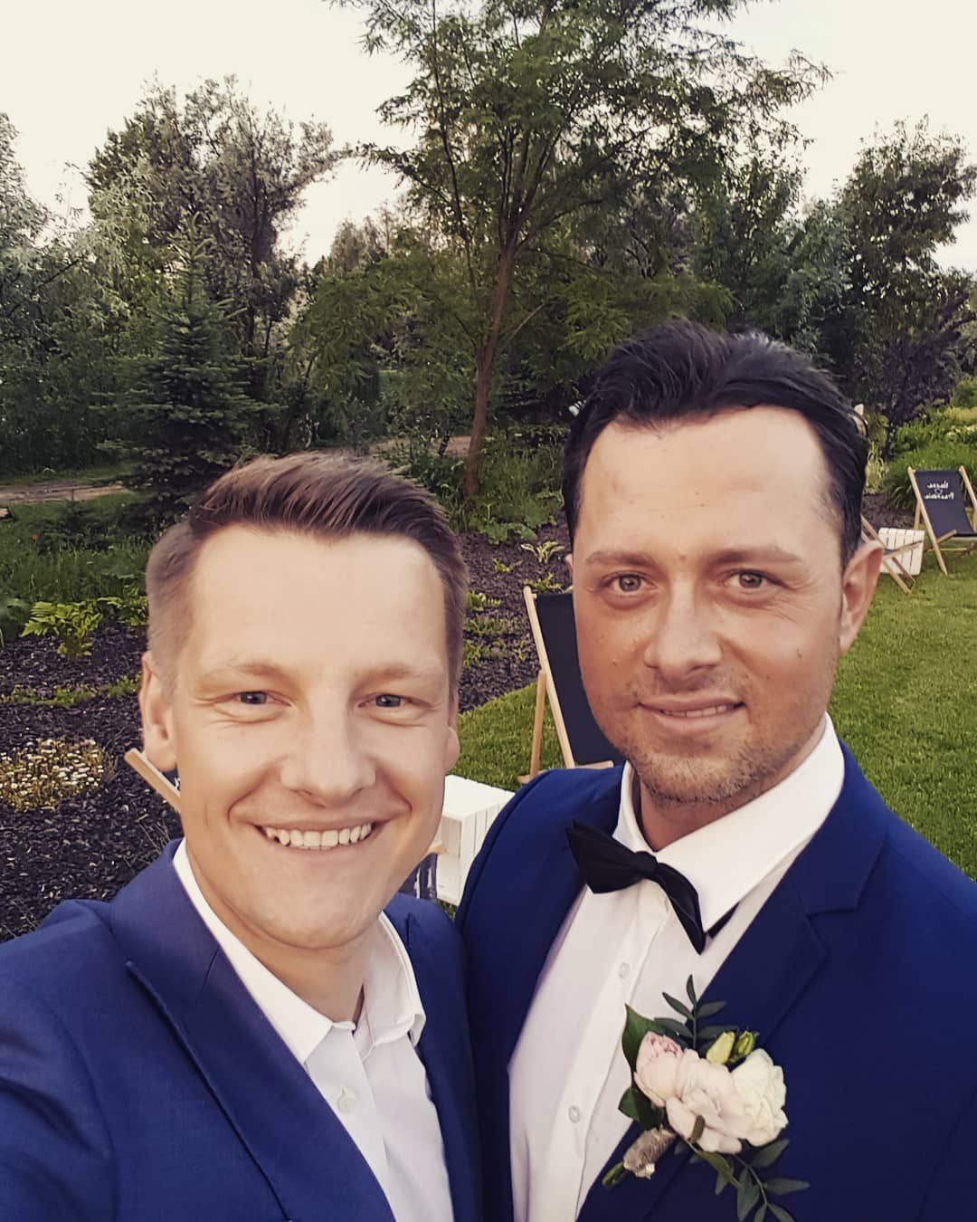Zdjęcie ze ślubu Cezarego Olszewskiego (fot. Instagram)