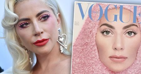 Różowa kreacja Lady Gagi z okładki "Vogue'a" w całości wygląda jeszcze dziwniej niż na zdjęciu. Hit mody podzielił internautów
