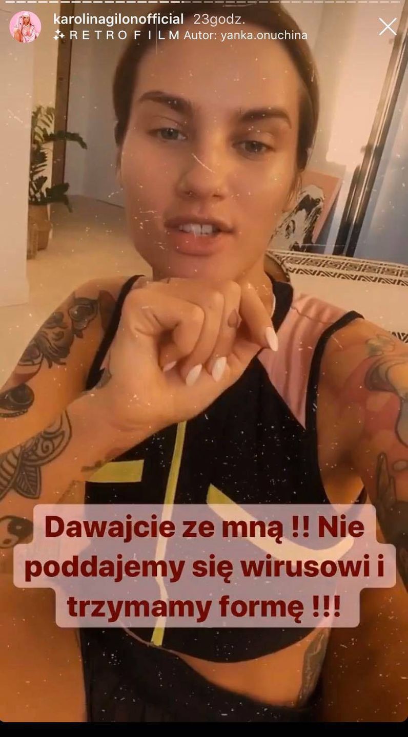Karolina Gilon zachęca do treningów