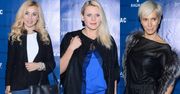 Paulina Smaszcz-Kurzajewska w futrzanej kamizelce, klastyczna Lidia Kopania i Maria Sadowska w zaawansowanej ciąży