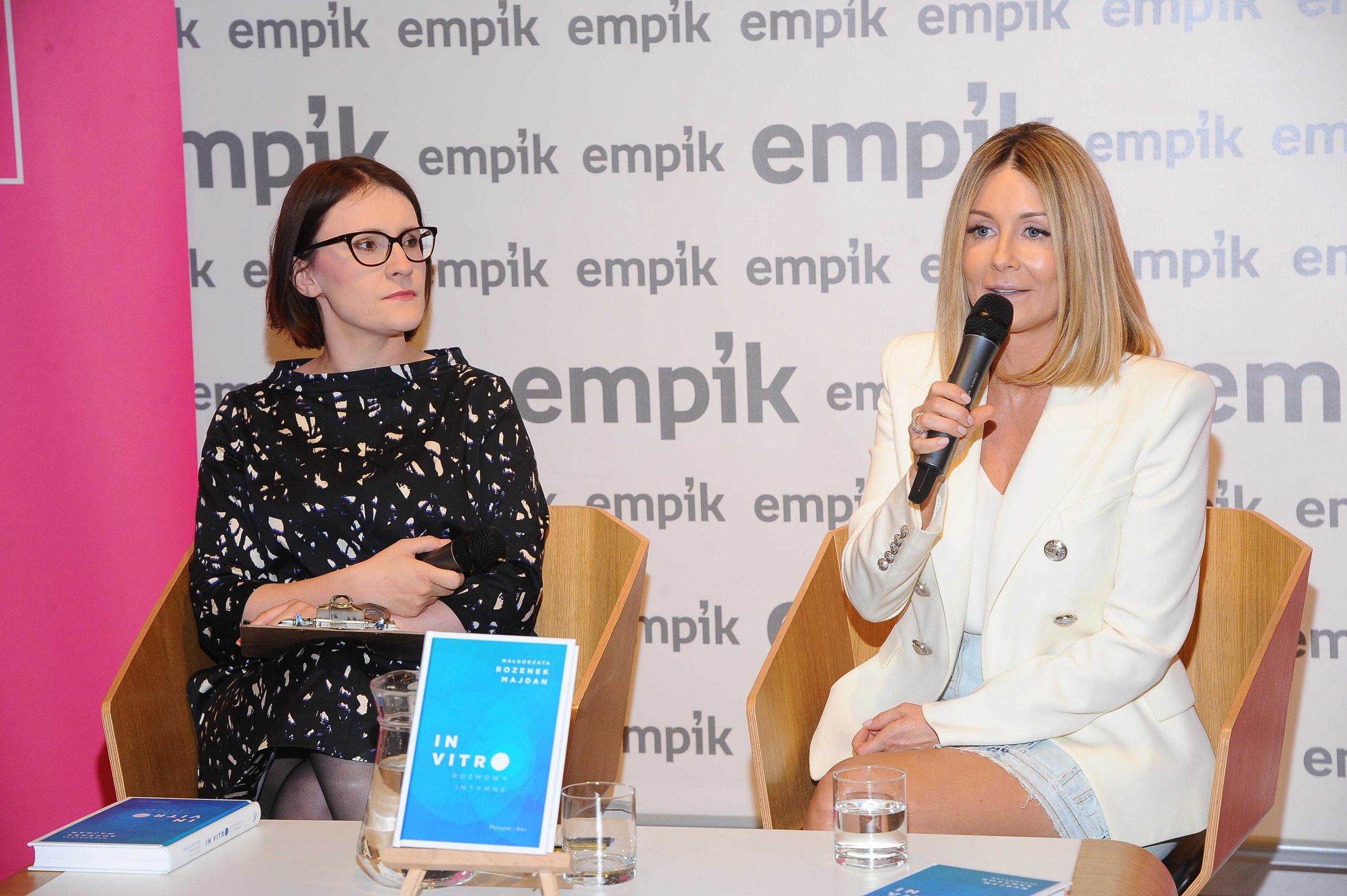 Małgorzata Rozenek w Empiku promuje książkę In vitro. Rozmowy intymne