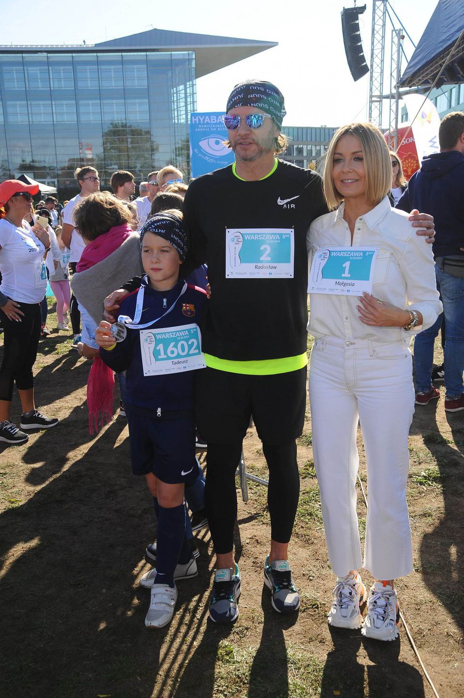 Małgorzata Rozenek z rodziną – Bieg Czas na wzrok 2019