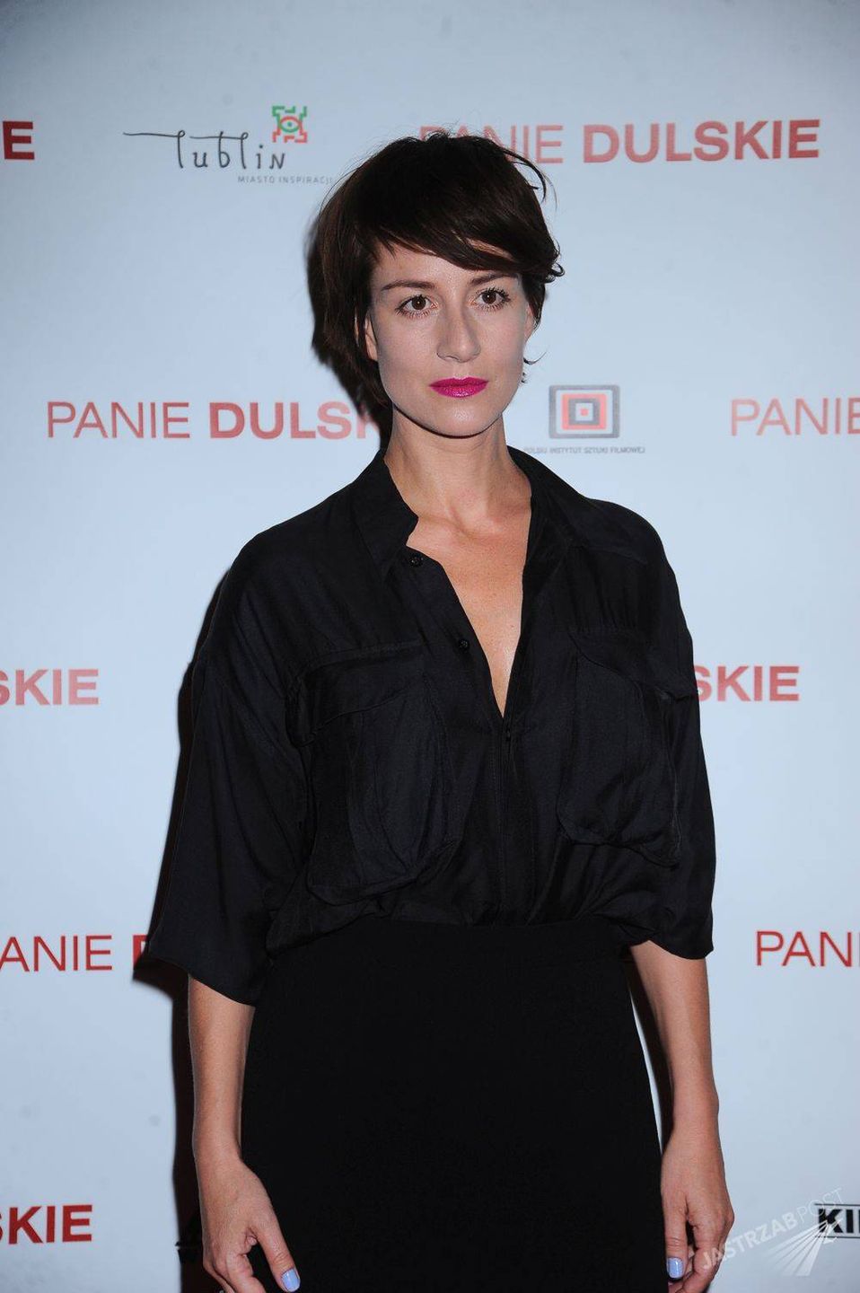 Maja Ostaszewska na premierze filmu "Panie Dulskie"
