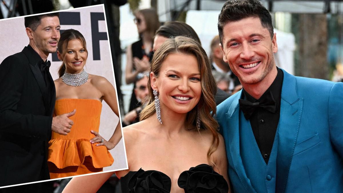 Anna Lewandowska i Robert Lewandowski Cannes