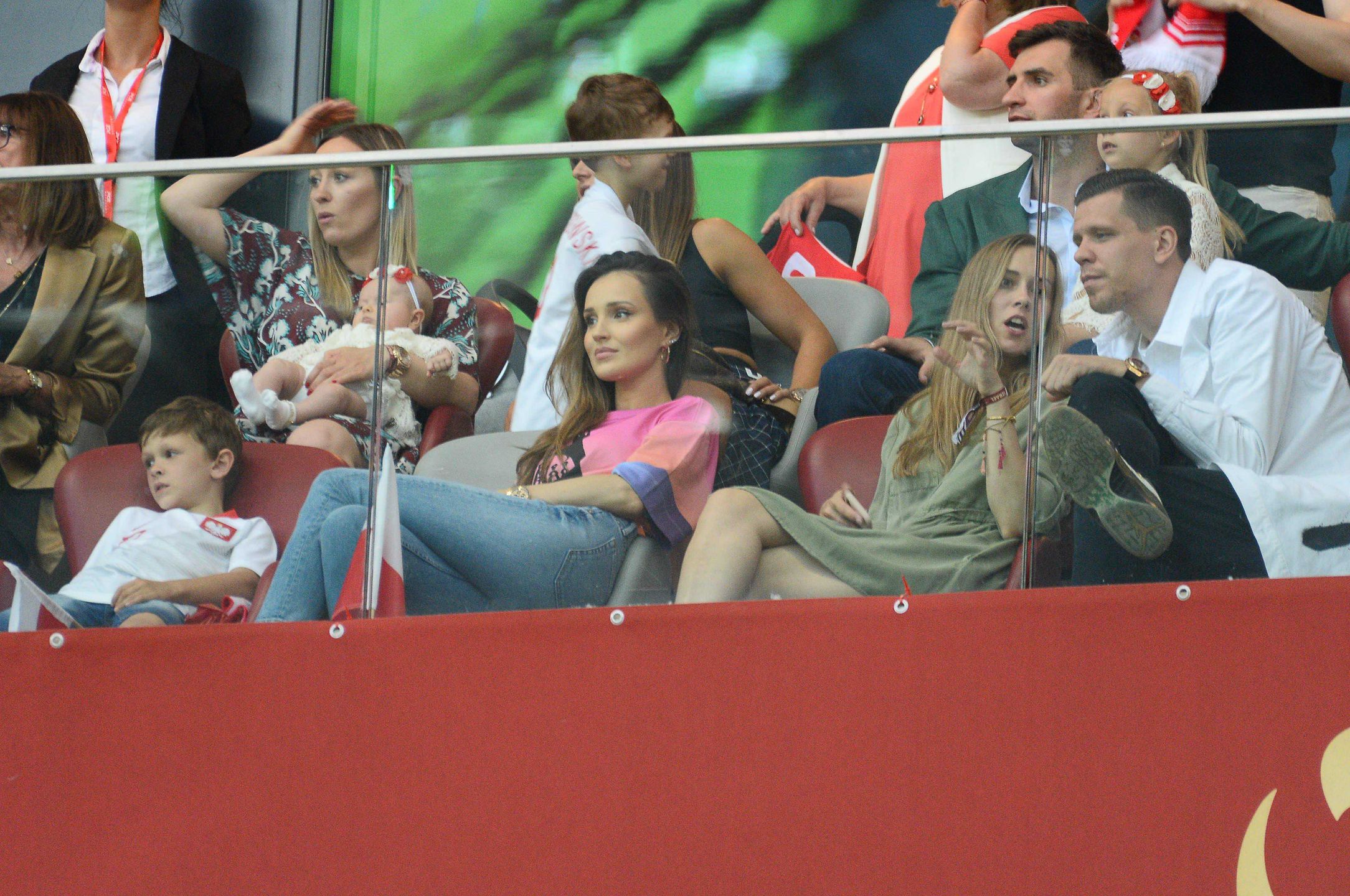Marina i Wojciech Szczęsny na meczu Polska – Izrael przed Euro 2020