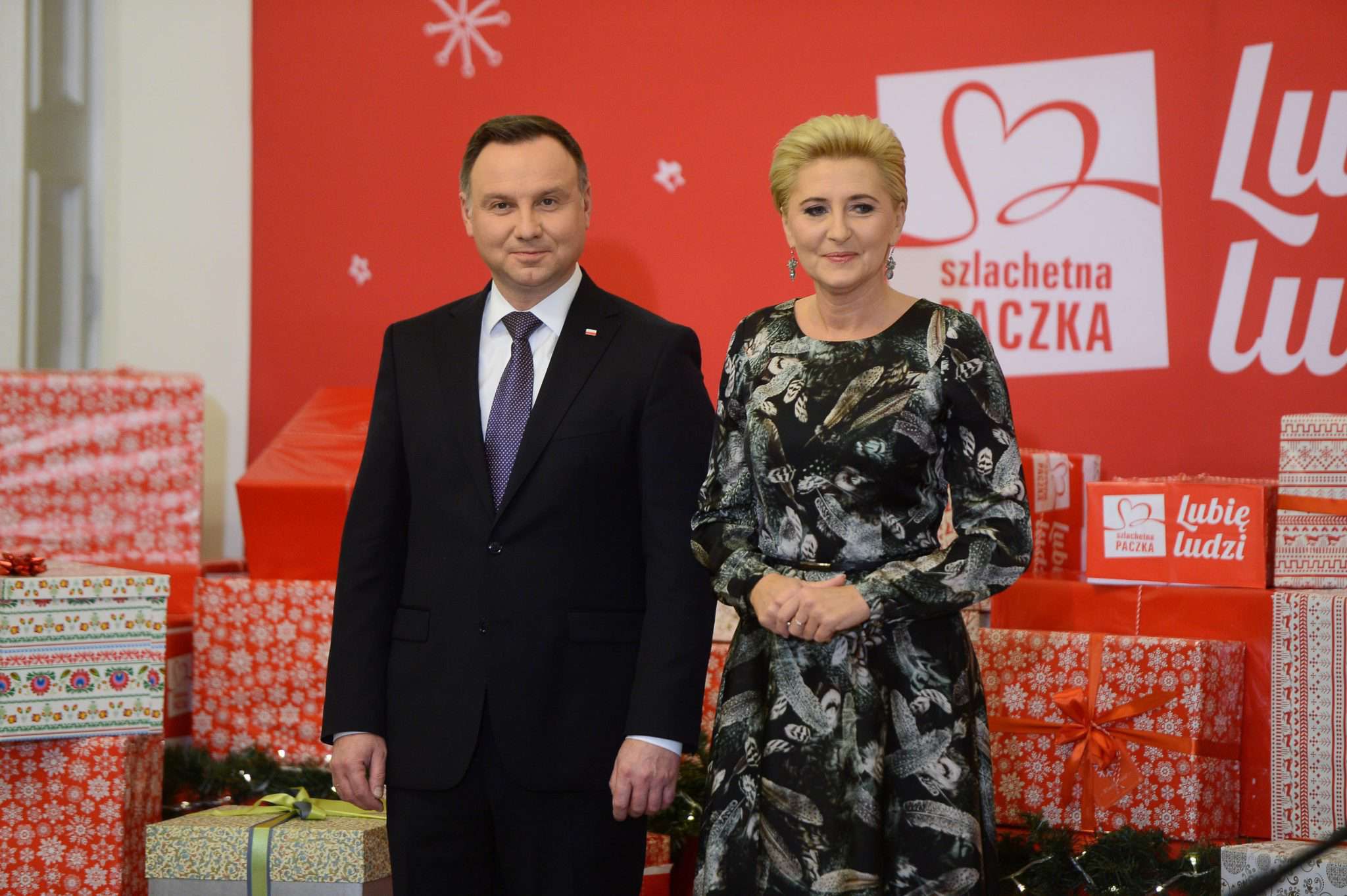 Agata Duda i Andrzej Duda - Szlachetna Paczka 2018
