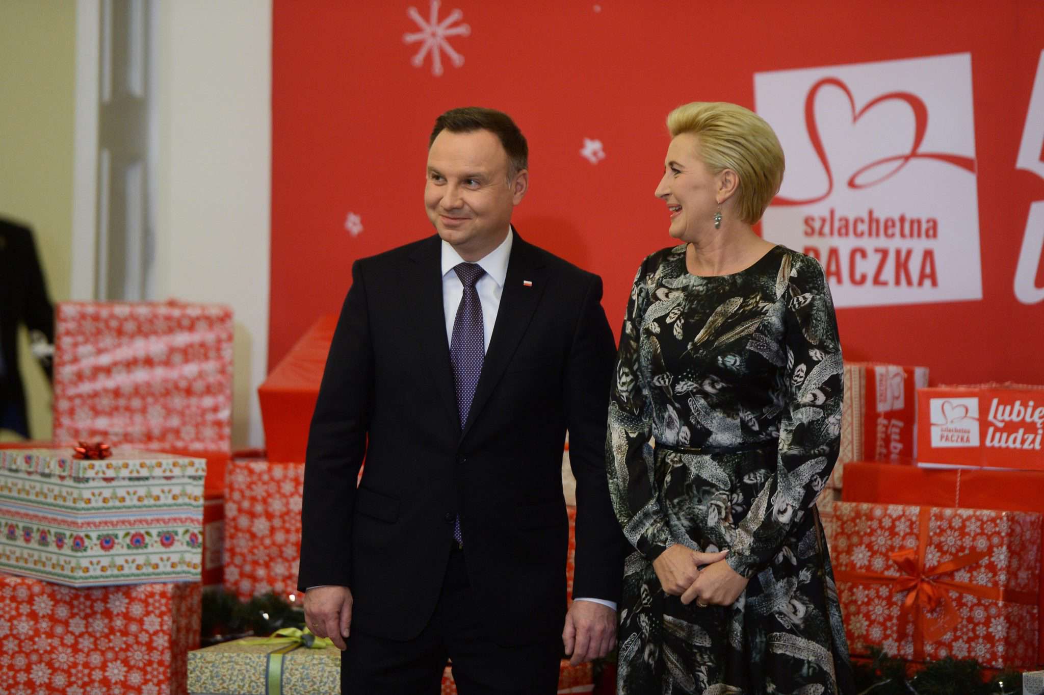 Agata Duda i Andrzej Duda - Szlachetna Paczka 2018