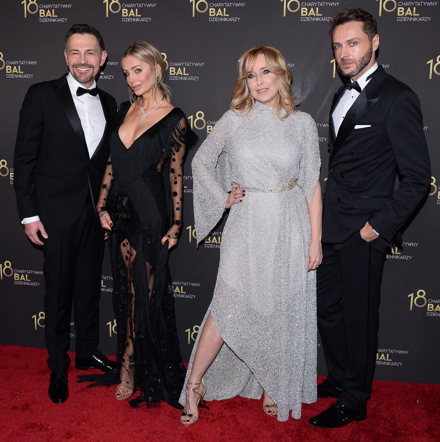 Prowadzący Bal Dziennikarzy 2018: Krzysztof Ibisz, Agnieszka Woźniak-Starak, Agata Młynarska, Marcin Cejrowski