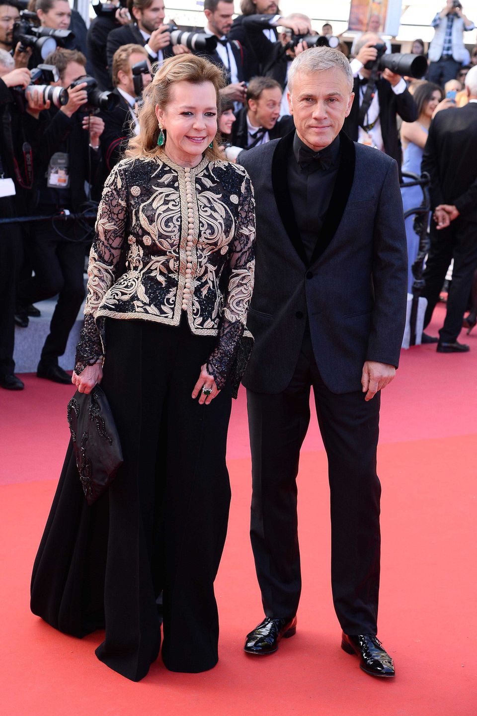 Christoph Waltz i Caroline Scheufele - ceremonia zamknięcia, Cannes 2019