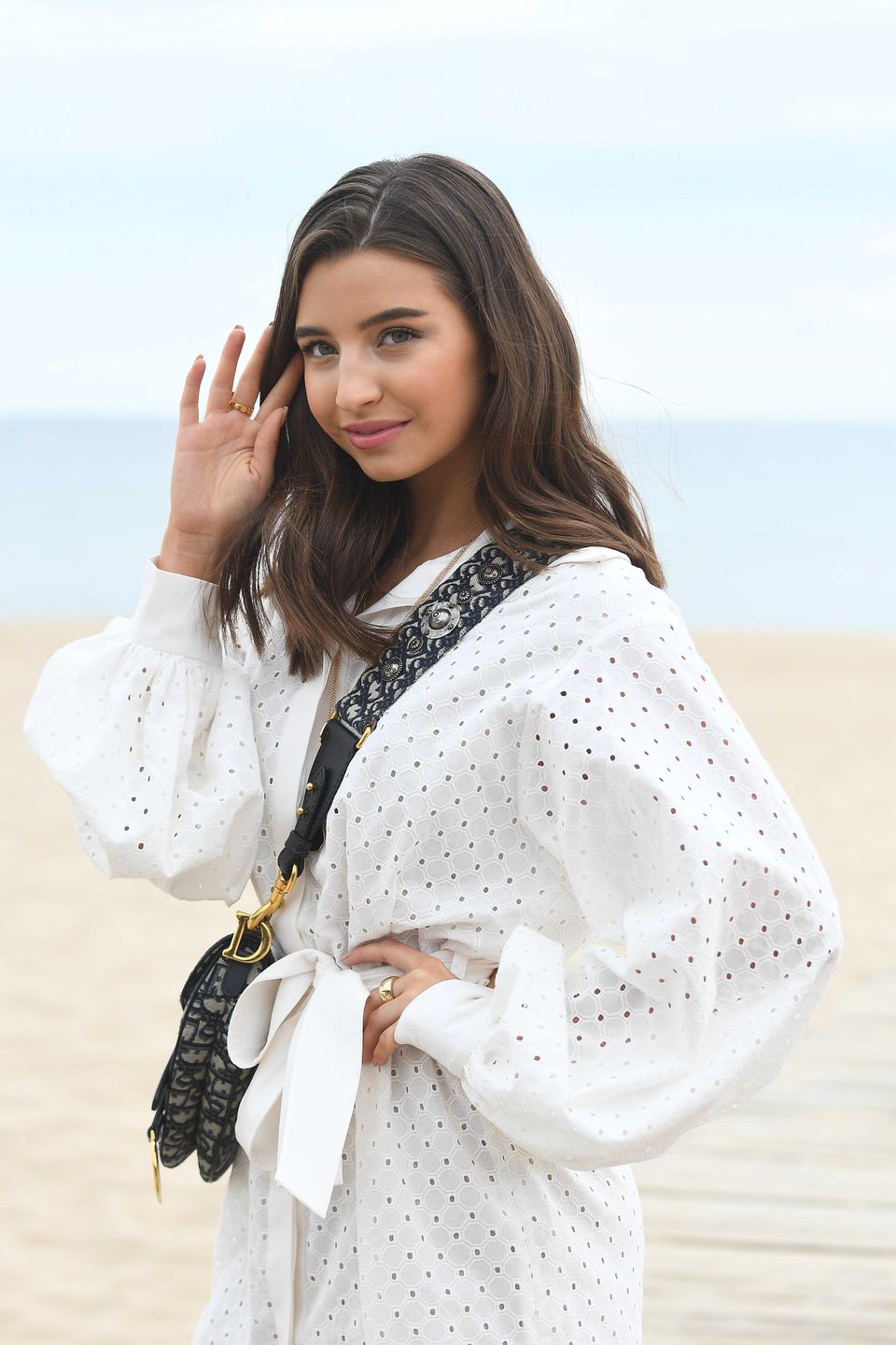 Julia Wieniawa na plaży w Sopocie