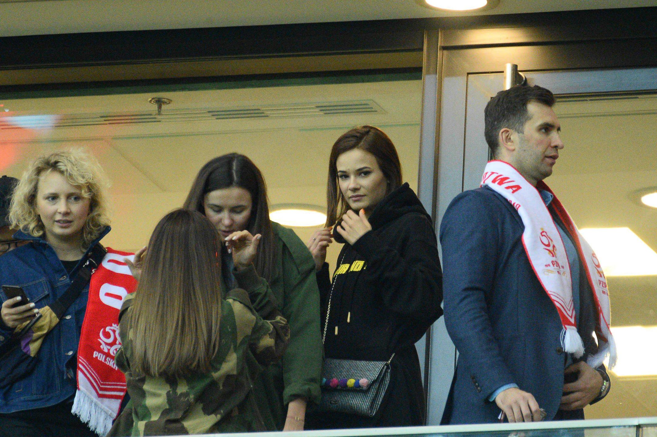 Natalia Szroeder na meczu Polska – Łotwa