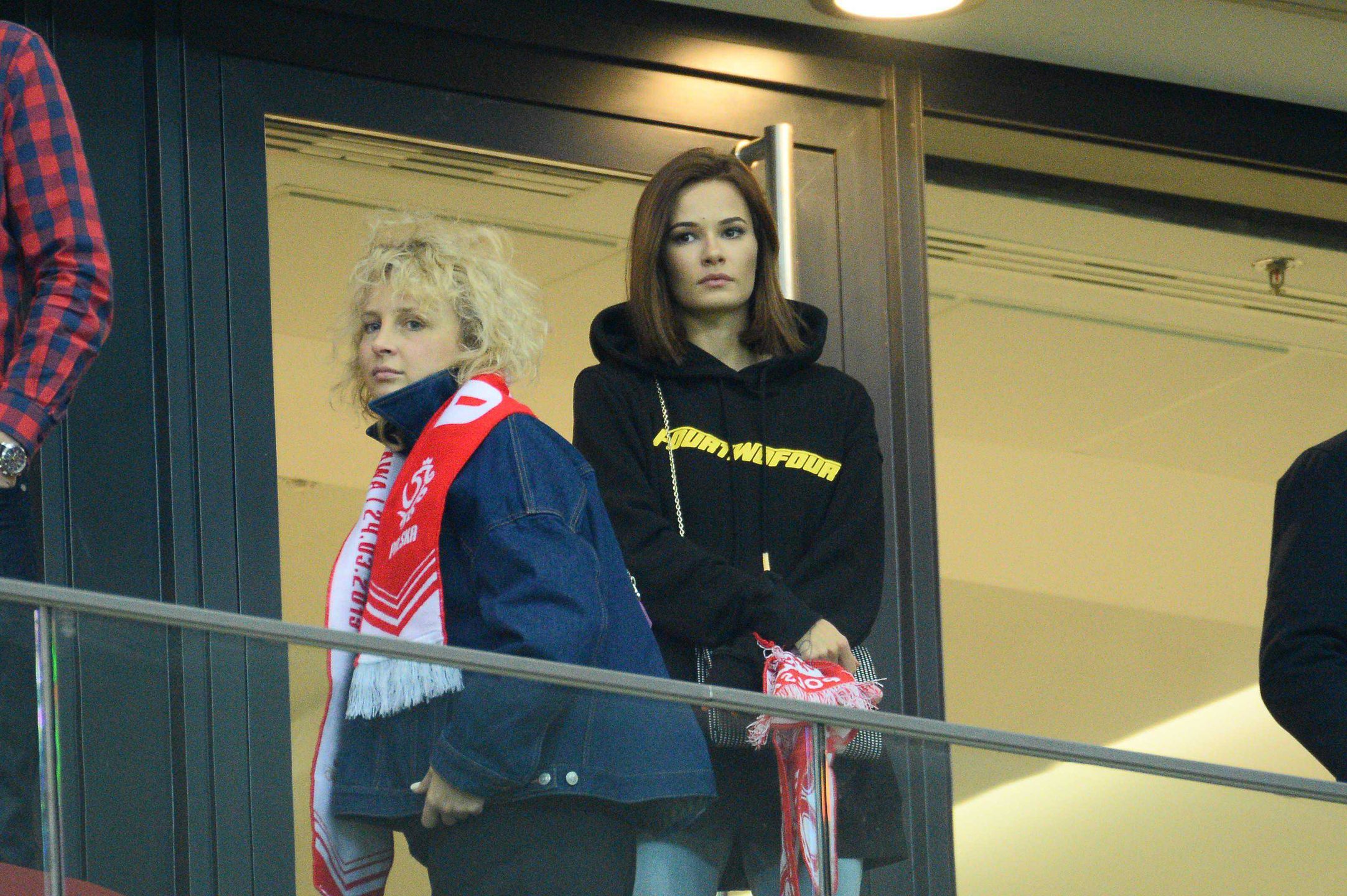 Natalia Szroeder na meczu Polska – Łotwa
