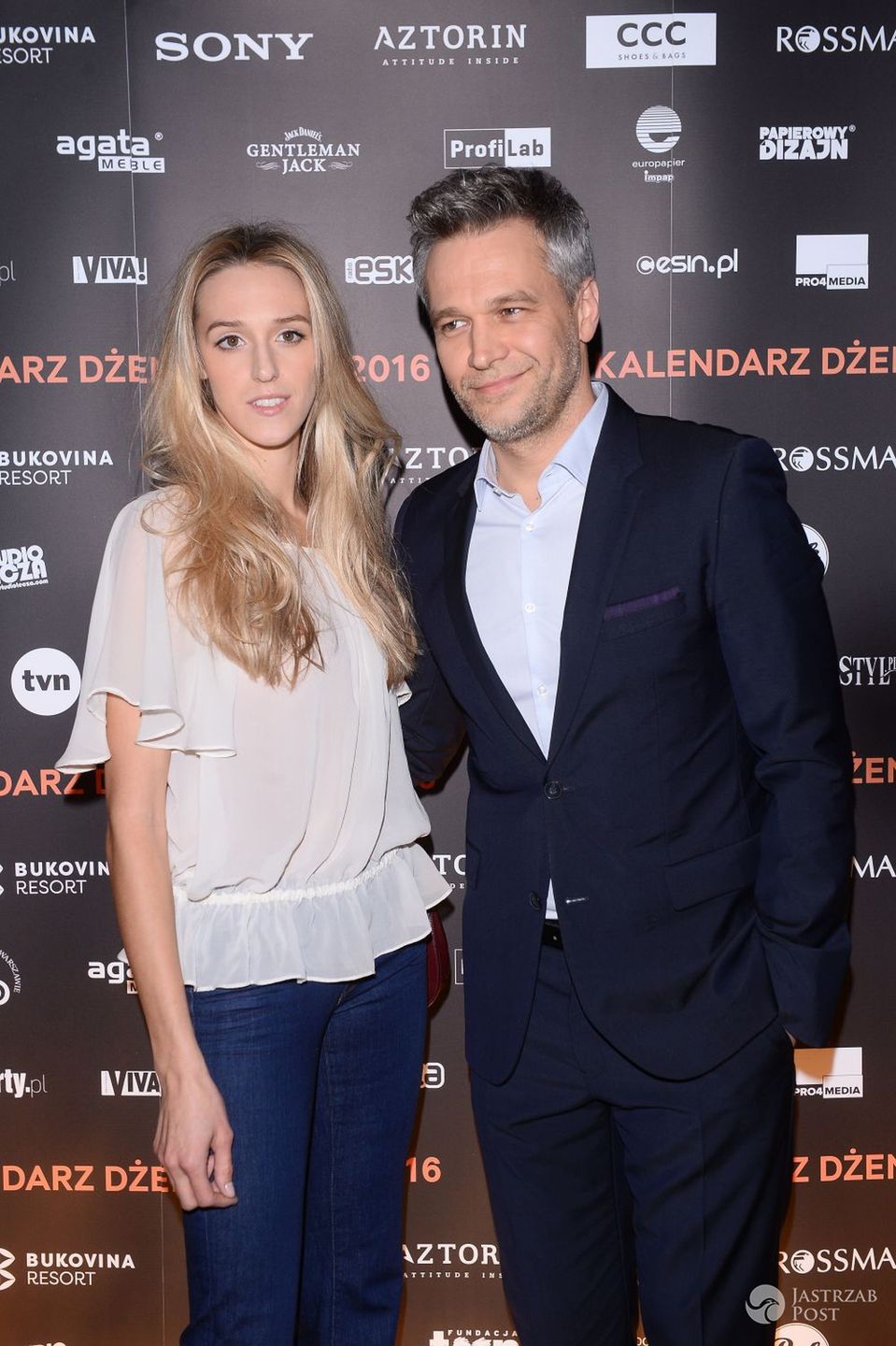 Aleksandra i Michał Żebrowscy na premierze Kalendarza Dżentelmeni 2016