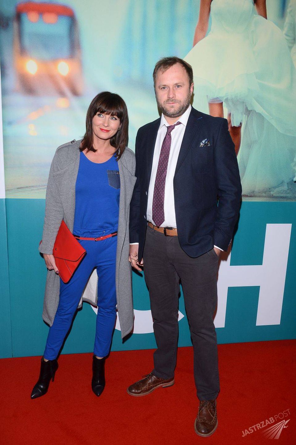 Ilona Wrońska i Leszek Lichota na premierze "Chemii"