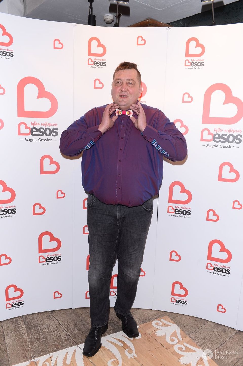 Adam Kraśko na prezentacji wędlin Besos od Magdy Gessler