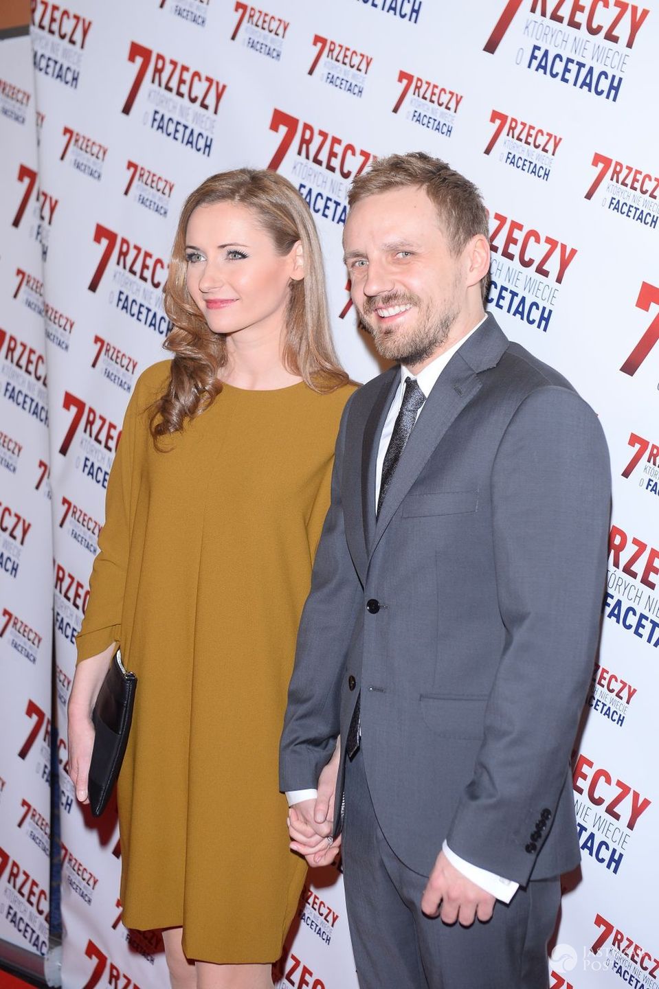 Paweł Domagała z żoną - premiera filmu 7 rzeczy, których nie wiecie o facetach