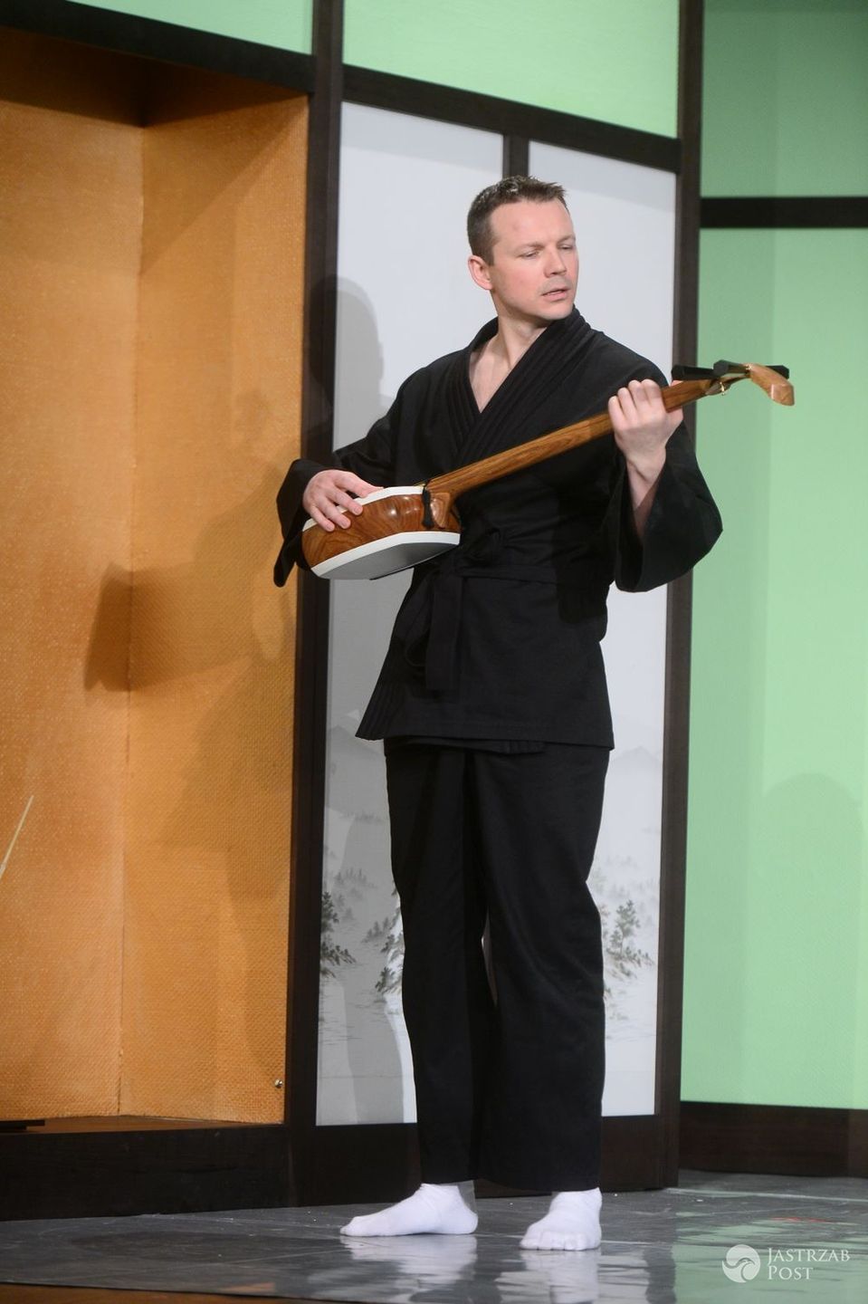 Lesław Żurek - próba medialna spektaklu Single po japońsku