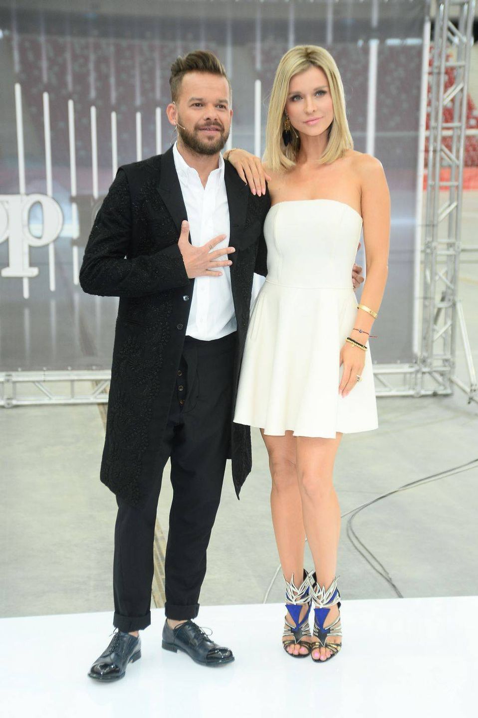 Joanna Krupa i Michał Piróg, casting "Top Model" w Warszawie, fot. ONS