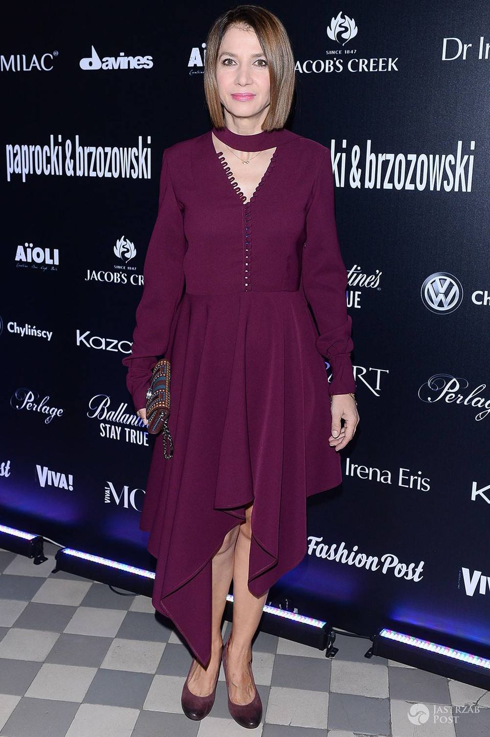 Grażyna Wolszczak - pokaz Paprocki & Brzozowski, jesień zima 2017 2018