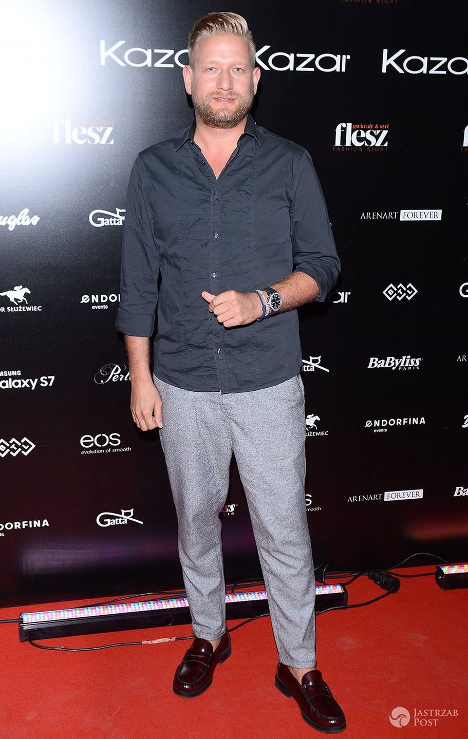 Bartek Jędrzejak - Flesz Fashion Night 2016, pokaz kolekcji Kazar jesień/zima 2016