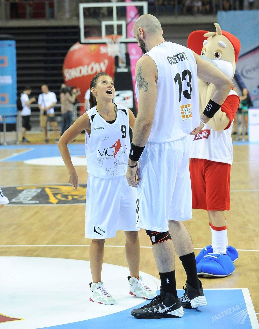 Anna Lewandowska na meczu Gortat vs. Wojsko Polskie
Fot. ons