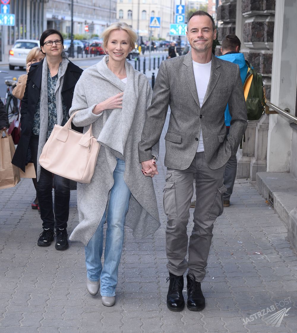 Ewa Gawryluk i Waldemar Błaszczyk na pokazie kolekcji Ochnik
(Fot. ONS)
