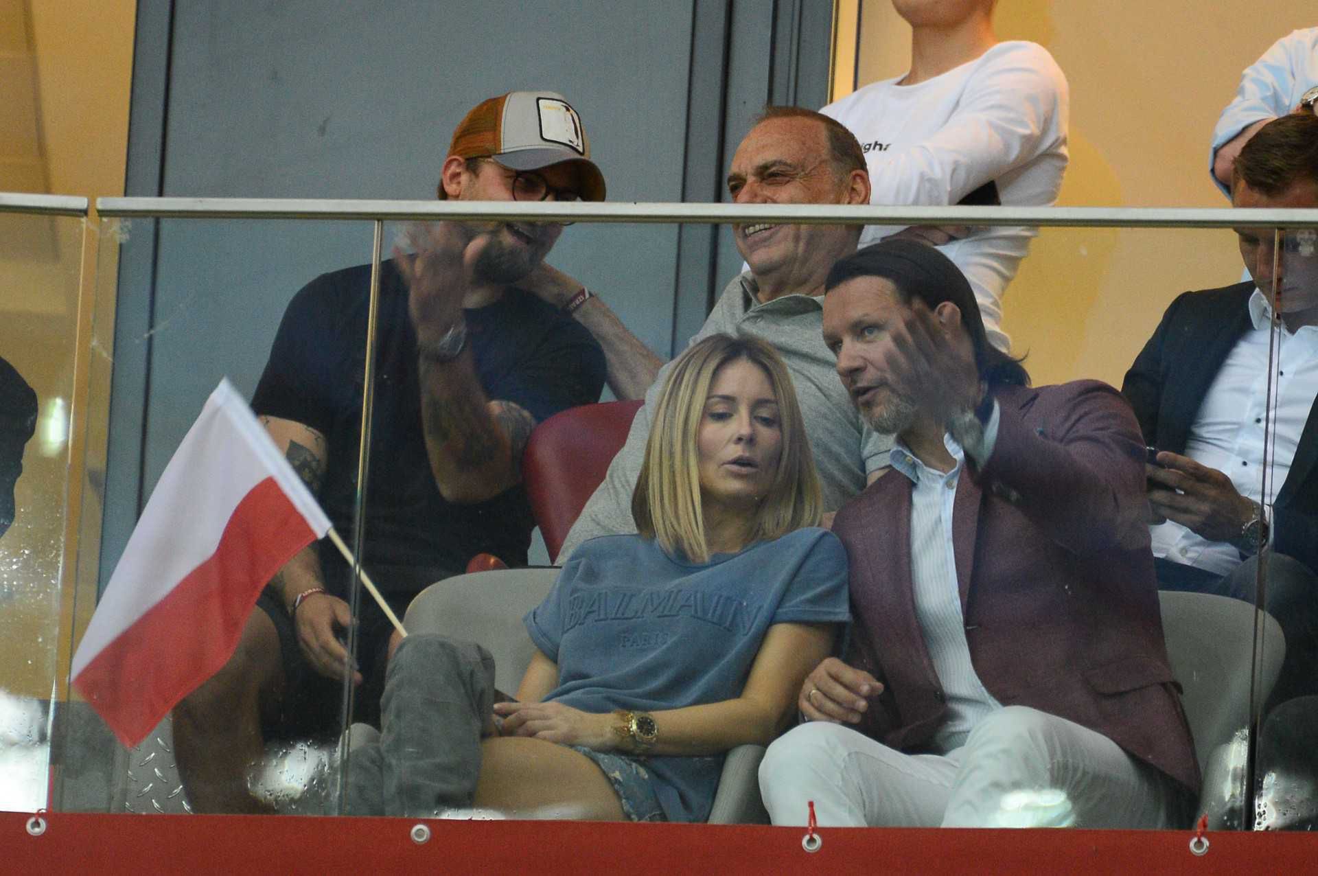 Małgorzata Rozenek i Radosław Majdan – mecz Polska Izrael przed Euro 2020