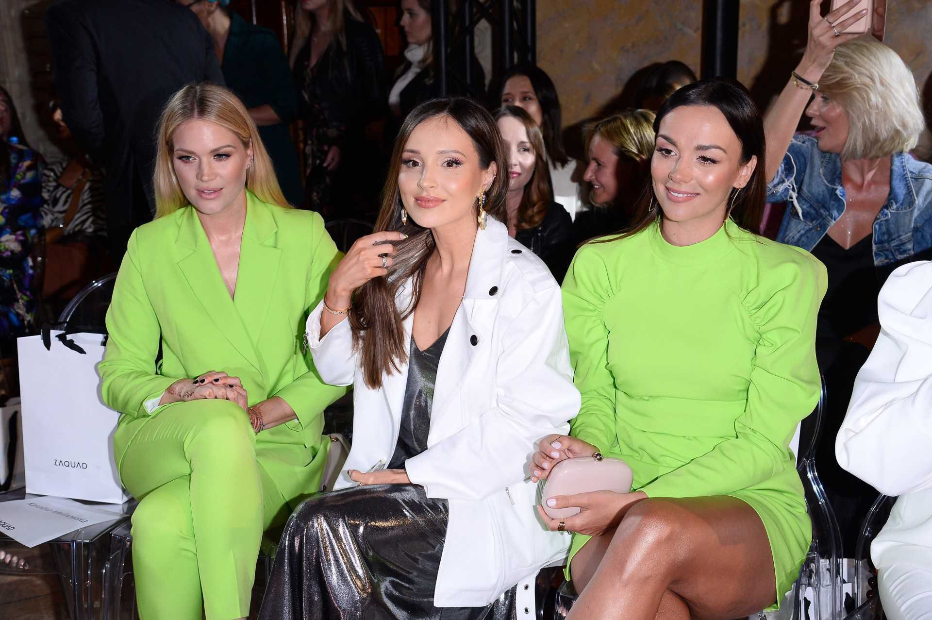 Marina, Paulina Krupińska i Zosia Ślotała na pokazie Zaquad
