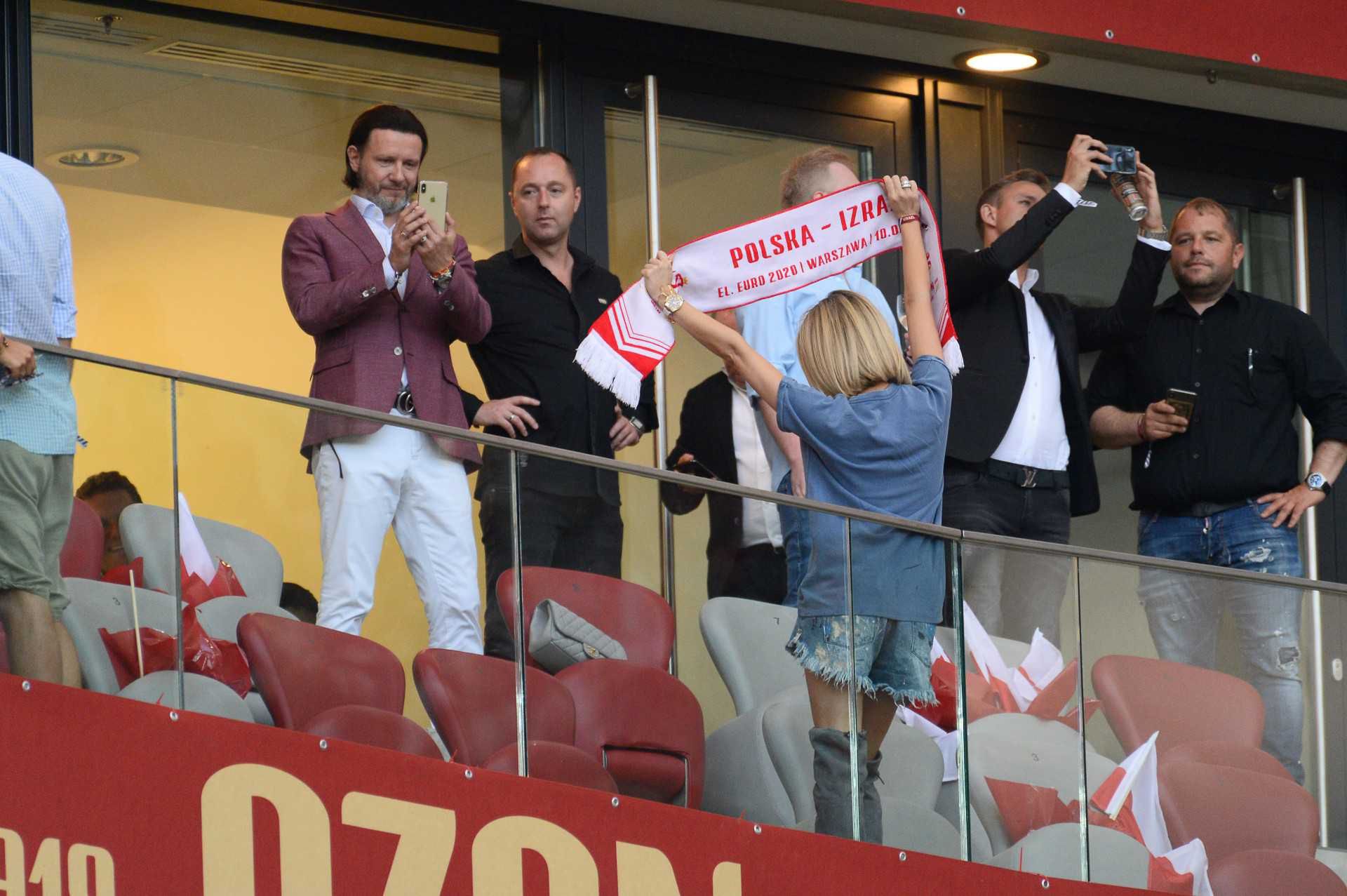 Małgorzata Rozenek i Radosław Majdan – mecz Polska Izrael przed Euro 2020