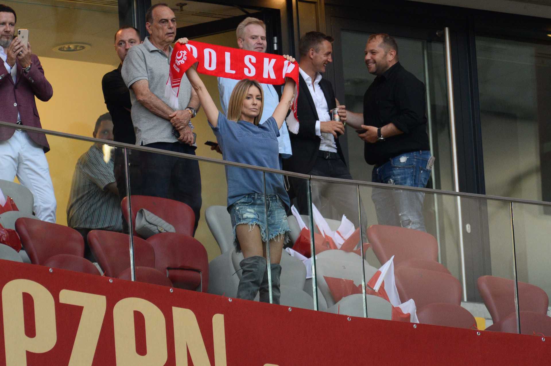 Małgorzata Rozenek i Radosław Majdan – mecz Polska Izrael przed Euro 2020