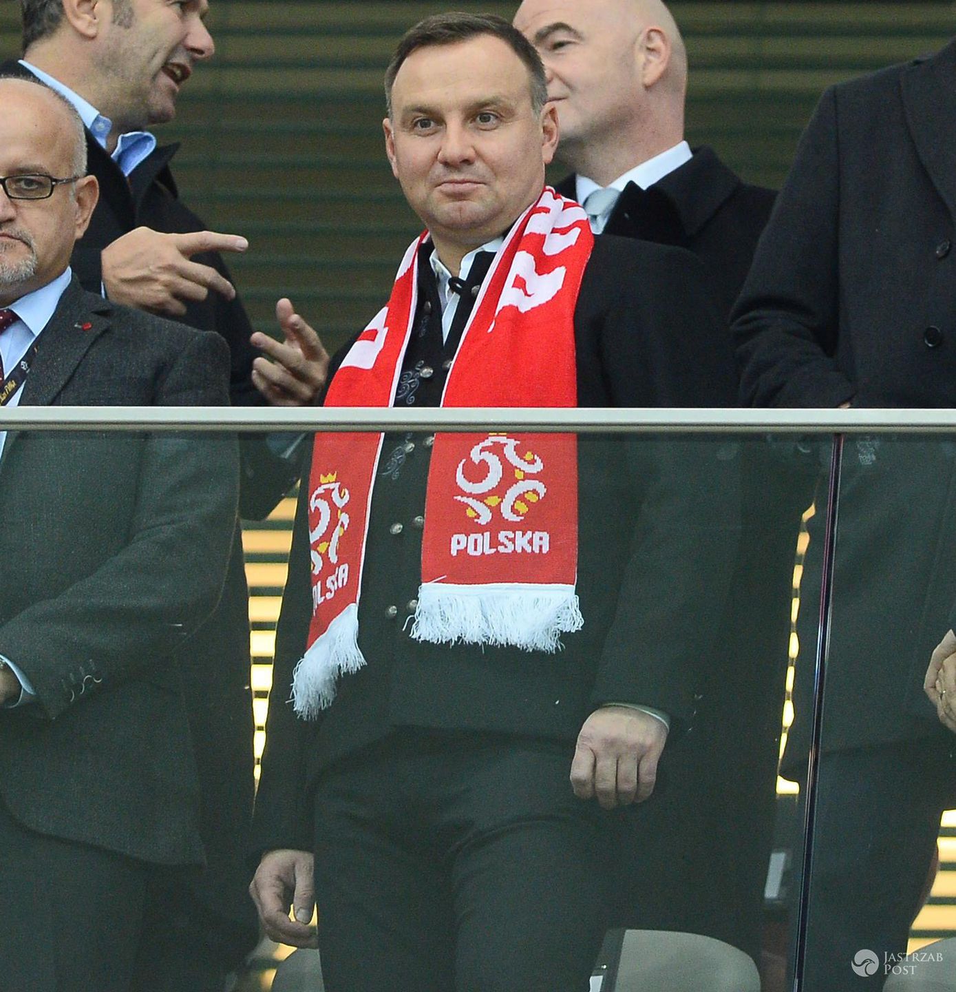 Andrzej Duda - mecz Polska-Czarnogóra