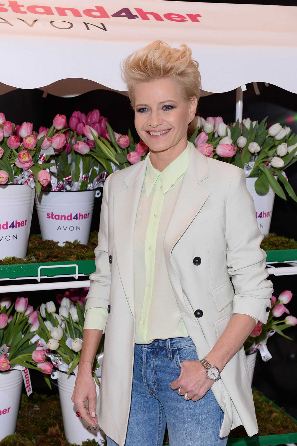 Małgorzata Kożuchowska w młodzieżowych jeansach