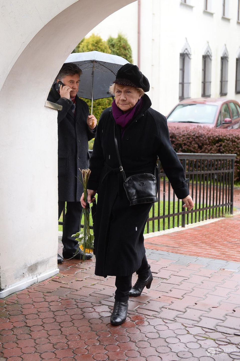 Teresa Lipowska - pogrzeb Witolda Pyrkosza