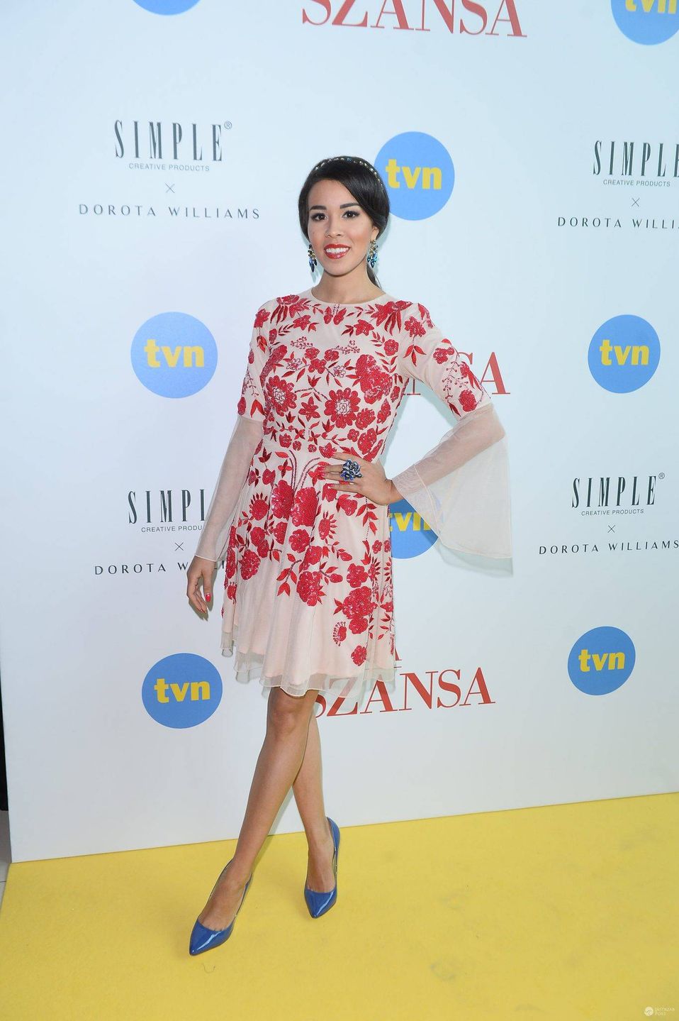 Tamara Gonzales Parea na pokazie kolekcji Doroty Williams dla Simple CP
