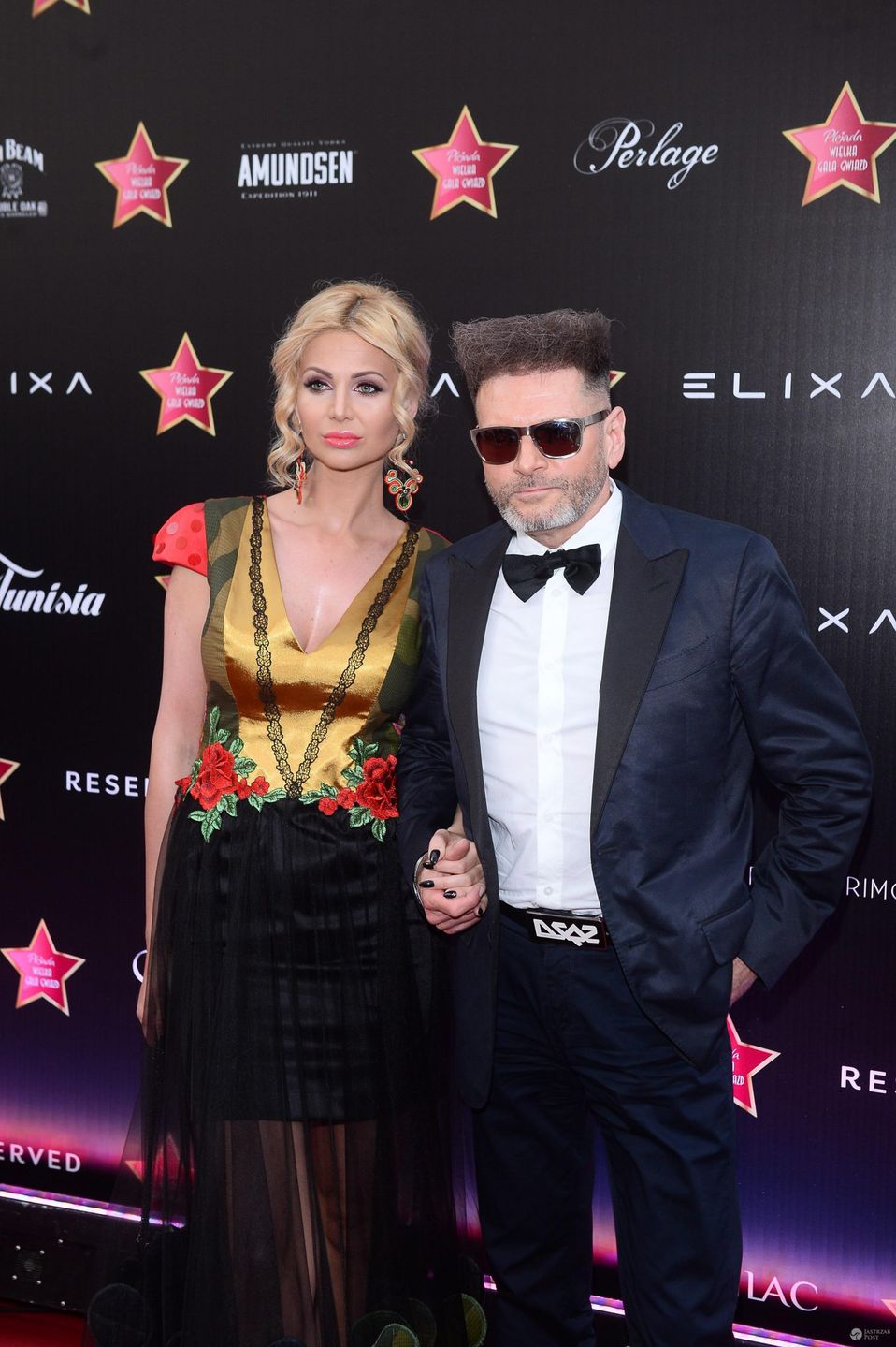 Krzysztof Rutkowski z partnerką - Gala Gwiazd 2017
