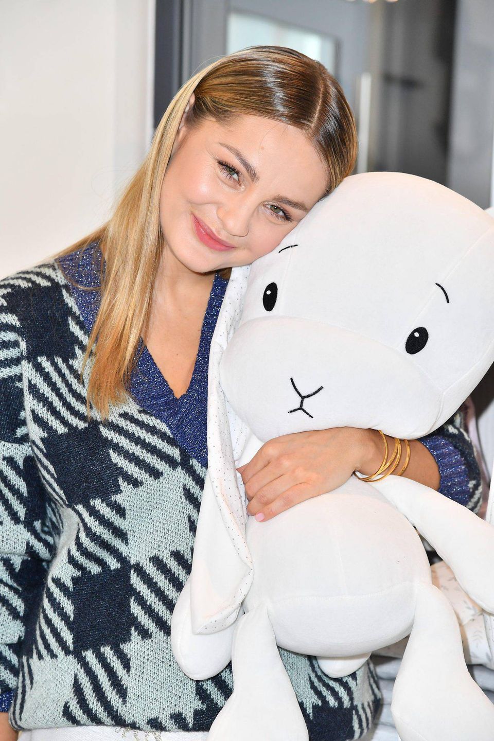 Małgorzata Socha w ciąży promuje kolekcję, którą zaprojektowała dla marki specjalizującej się w produktach dla niemowląt