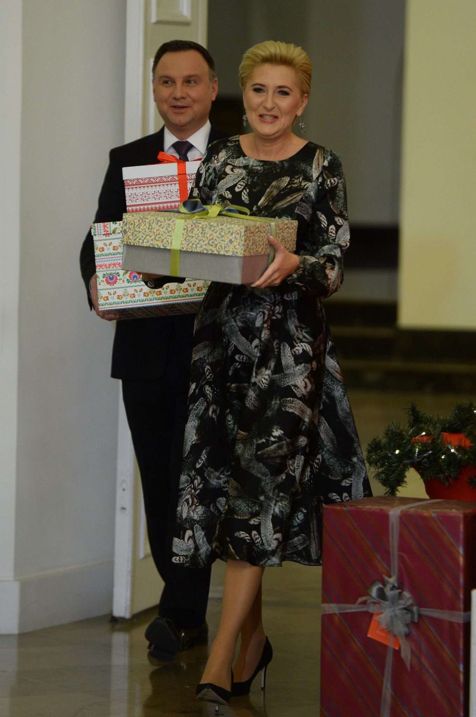 Agata Duda i Andrzej Duda - Szlachetna Paczka 2018