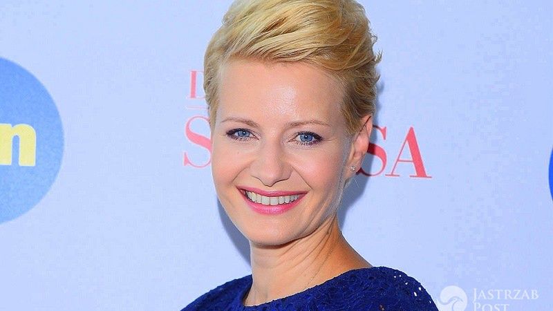 Małgorzata Kożuchowska na konferencji serialu "Druga szansa"