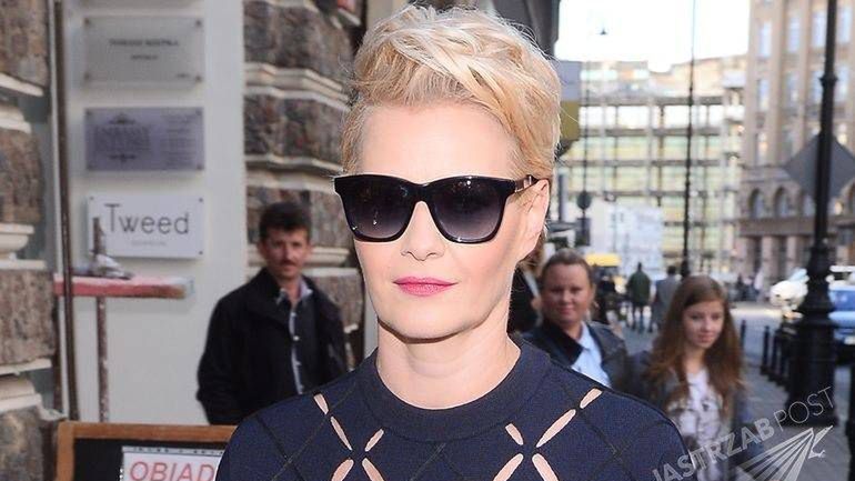 Małgorzata Kożuchowska na pokazie kolekcji Ochnik
(Fot. ONS)