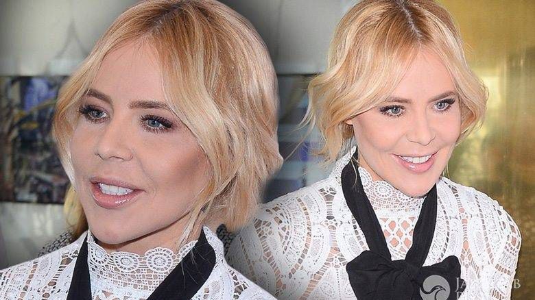 Sukienka: SRSLY, buty: Carinii. Maja Sablewska, konferencja TVN Style, wiosna 2016 (fot. ONS)