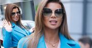 Edyta Górniak dawno nie była taka elegancka. Jej błękitny płaszcz zrobił furorę! Będzie hitem mody aż do wiosny