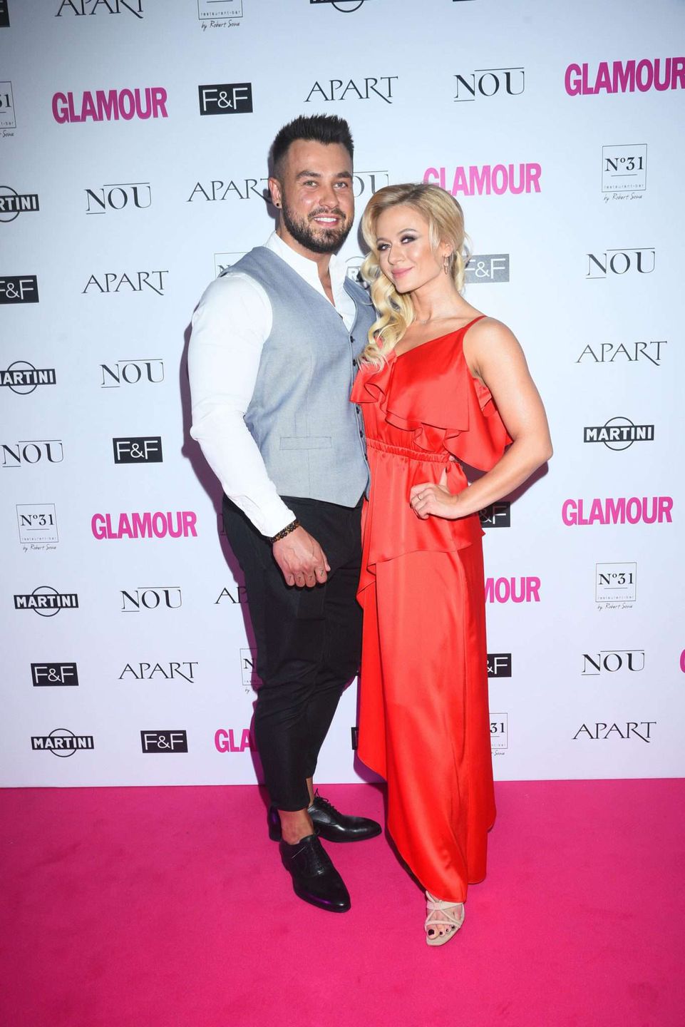 Kasia Dziurska z partnerem – Kobieta Roku Glamour 2018