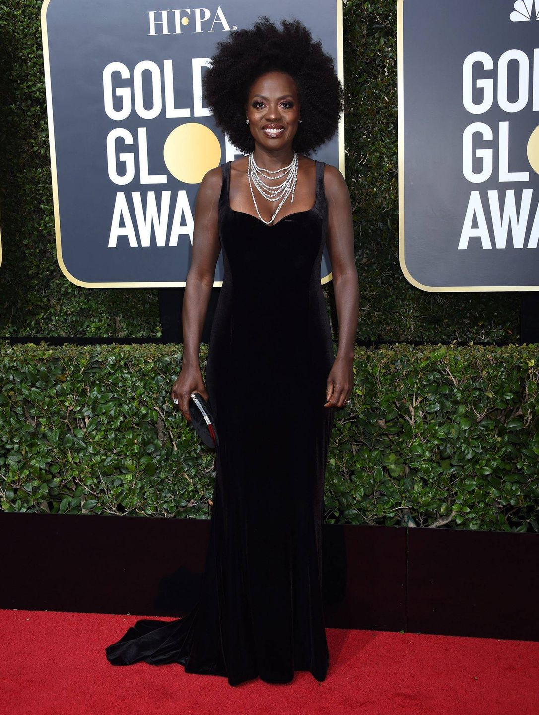 Viola Davis - Złote Globy 2018, kreacja: Brandon Maxwell