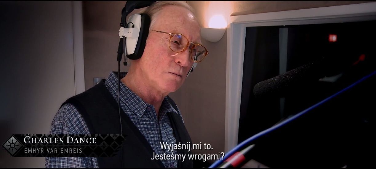 Tywin Lannister straszy Geralta w grze Wiedźmin 3: Dziki Gon