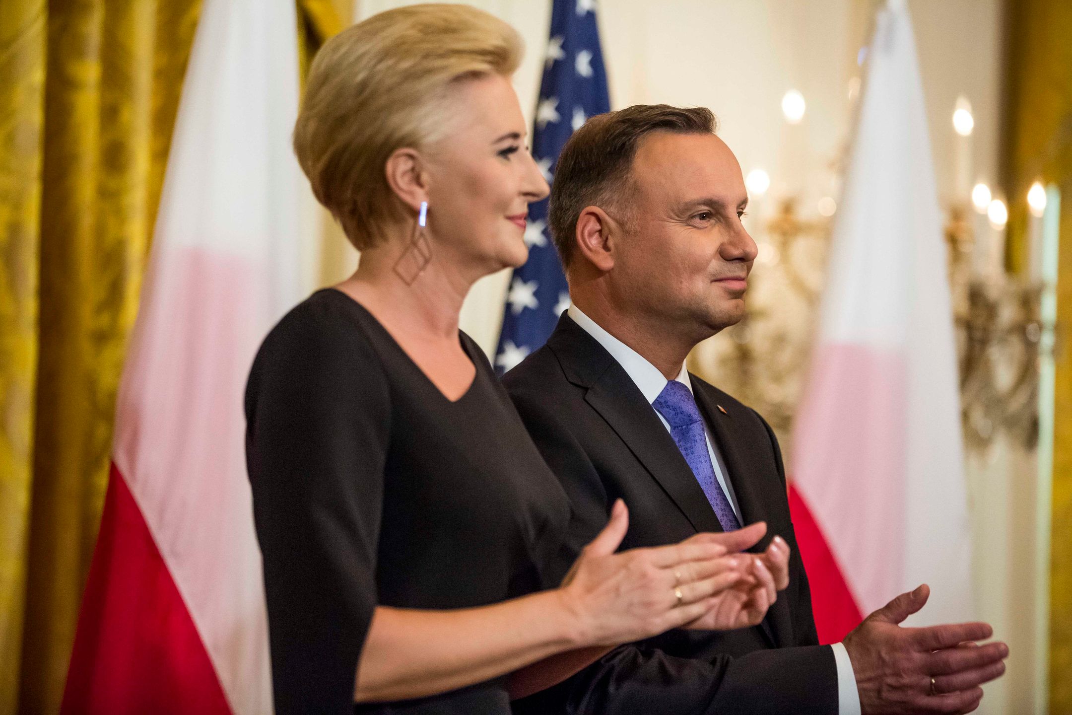 Agata Duda z mężem w Białym Domu