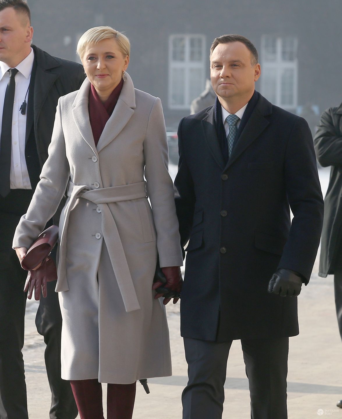 Agata Duda i Andrzej Duda na uroczystościach w Krakowie