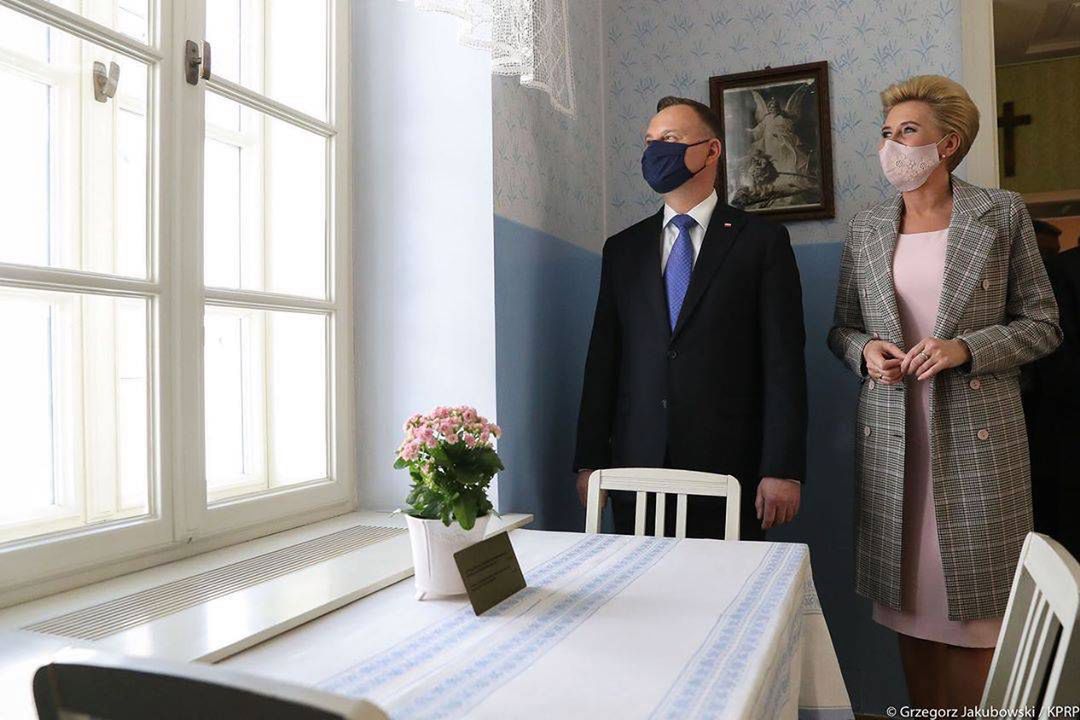 Agata Duda i Andrzej Duda odwiedzili dom papieża
