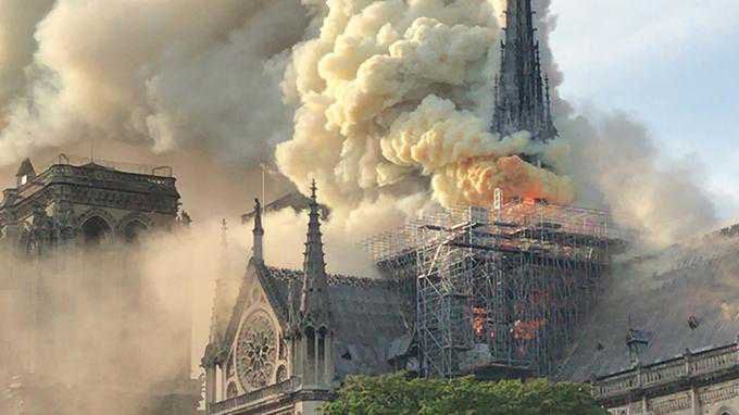 Płonie Katedra Notre Dame w Paryżu