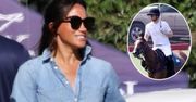 Harry i Meghan na meczu polo. Niechlujna stylizacja żony księcia przykuła uwagę fotoreporterów