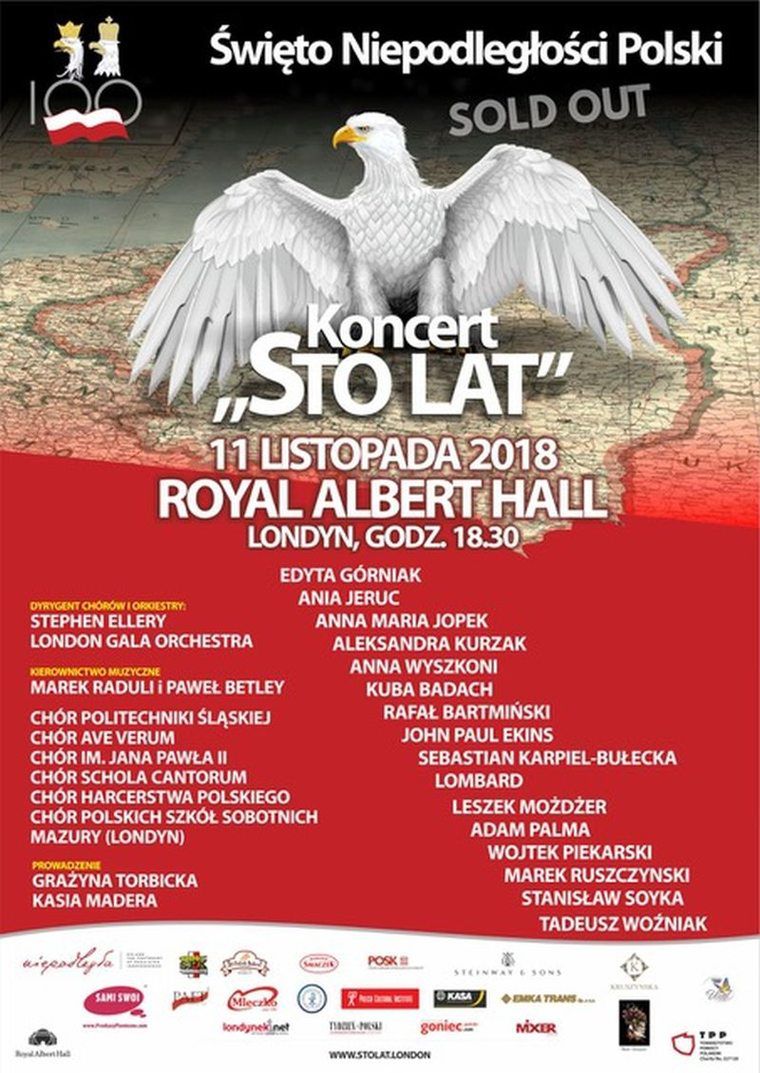 Koncert Sto Lat w Royal Albert Hall